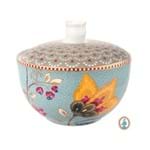 Pote para Algodão Azul em Porcelana Floral Fantasy 13cm - Pip Studio