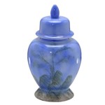 Potiche de Ceramica Azul Montanha 35cm Espressione