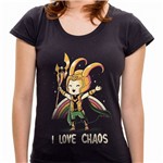 PR - Camiseta I Love Chaos - Feminina - P