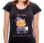 PR - Camiseta Stay Inside - Feminina - P