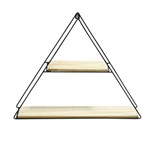 Prateleira Madeira e Metal Triângulo -50 X 40 Cm