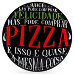Prato de Pizza Preto - 40 Cm