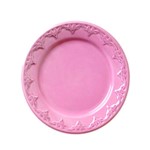 Prato de Sobremesa Batalha em Cerâmica Rosa
