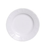 Prato de Sobremesa Verbano Vanna Porcelana Branco 20CM - 12790