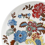 Prato Decorativo em Porcelana Flores Coloridas