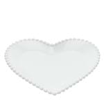 Prato Hearts Cerâmica Branco 25CM - 32940