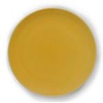 Prato Raso em Cerâmica Amarelo 27,5cm Clear Kenya