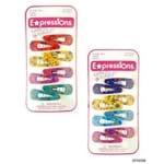 Prendedor de Cabelo Expressions Colorido com 8 Unidades EXT6270