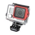 Proteção Anel Metálico para Câmeras GoPro Hero 3+, 4 - Vermelho