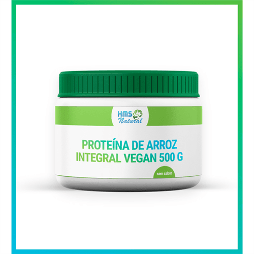Proteína de Arroz Integral Vegan 500g Sem Sabor