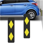 Protetor de Para-Choque para Paredes Garagem Estacionamento Confeccionado em Eva Preto e Amarelo