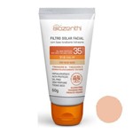 Protetor Solar Facial Biozenthi Cor Bege Nude FPS 35 Vegano 60g