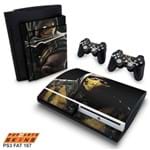 PS3 Fat Skin - Mortal Kombat X Scorpion Adesivo Brilhoso