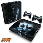 PS3 Slim Skin - Batman - The Dark Knight Adesivo Brilhoso