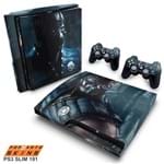 PS3 Slim Skin - Mortal Kombat X Subzero Adesivo Brilhoso