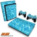PS3 Super Slim Skin - Aquático Água Adesivo Brilhoso
