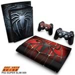 PS3 Super Slim Skin - Spider Man - Homem Aranha Adesivo Brilhoso