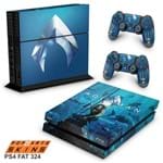 PS4 Fat Skin - Aquaman Adesivo Brilhoso