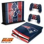 PS4 Fat Skin - New England Patriots NFL Adesivo Brilhoso