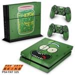 PS4 Fat Skin - Pickle Rick And Morty Adesivo Brilhoso
