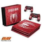 Ps4 Pro Skin - Spider-man Bundle #d Adesivo Brilhoso