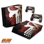 Ps4 Pro Skin - The Punisher Justiceiro Adesivo Brilhoso