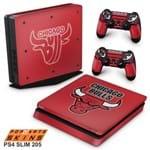 Ps4 Slim Skin - Chicago Bulls - NBA Adesivo Brilhoso