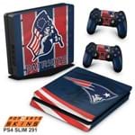 PS4 Slim Skin - New England Patriots NFL Adesivo Brilhoso