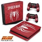 Ps4 Slim Skin - Spider-man Bundle #a Adesivo Brilhoso