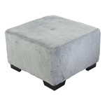 Pufe Cube Cinza - 60x60cm