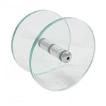 Puxador Circular/Redondo de Vidro Transparente para Porta de Vidro