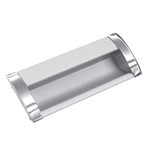 Puxador Concha de Embutir Alumínio Escovado/fosco 512mm
