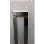 Puxador Duplo Retangular de Aço Inox - 1 Metro para Porta de Madeira e Vidro