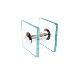 Puxador Quadrado para Porta de Vidro Incolor Pr4250 Linha Premium - Ducon Metais