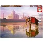 Puzzle 1000 Peças Elefante no Taj Mahal - Educa - Importado