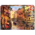 Puzzle 1500 Peças Entardecer em Veneza - Educa - Importado