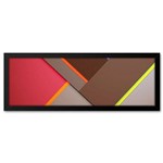 Quadro 60x20 Abstrato Triangulos 3d