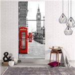 Quadro 70x150cm Londres Big Ben Cabine Telephone Decorativo Interiores - Oppen House
