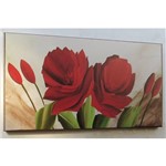 Quadro Abstrato Floral 55x100cm
