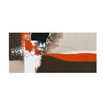 Quadro Artesanal Abstrato Laranja 60x130 Cm