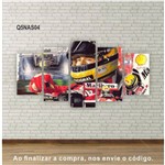 Quadro Ayrton Senna Tela Canvas Formula 1 Mclaren 114x65cm