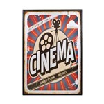 Quadro Cinema Decorativo 20x30 Cm Vintage Retro Madeira