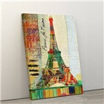 Quadro Decorativo 60x90cm Paris Torre Eiffel