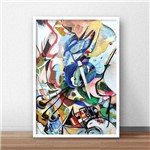 Quadro Decorativo Abstrato Colorful 20x30cm Branco
