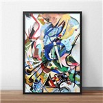 Quadro Decorativo Abstrato Colorful 20x30cm Preto