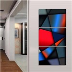 Quadro Decorativo Abstrato Geométrico Cores Escuras 120x60