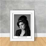 Quadro Decorativo Amy Winehouse Quadro Personalidade 152 Branca