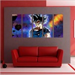 Quadro Decorativo Anime Dragon Ball Goku Mosaico 5 Peças 05