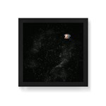 Quadro Decorativo Astronauta Prisma - 30x30cm (moldura em Laca Preta)