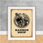 Quadro Decorativo Barber Shop Kaiser BB 06 Branca 30x40